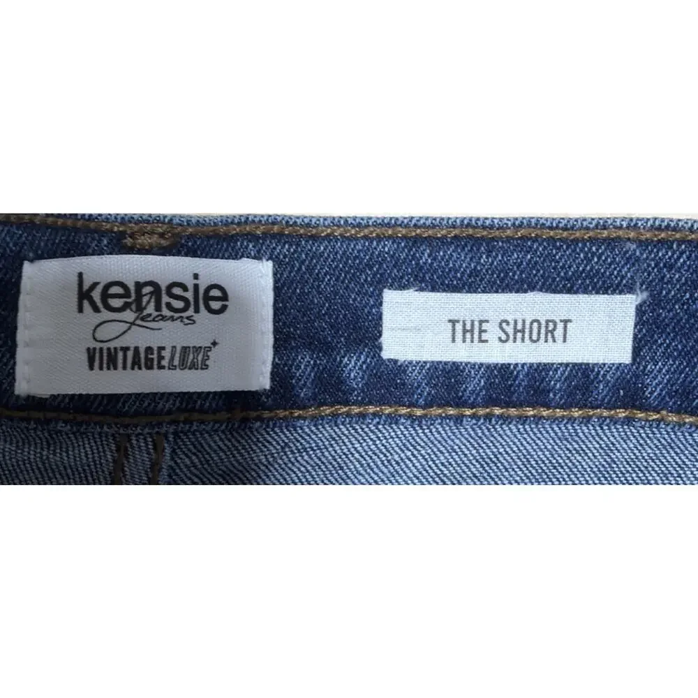 Kensie Jeans Vintage Luxe Women's The Short Size 6/28 Lesina Blue Denim Shorts - Picture 3 of 8